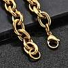 304 Stainless Steel Cable Chain Bracelets for Women BJEW-Q050-01D-G-4