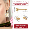 Beebeecraft 100Pcs 2 Colors 304 Stainless Steel Stud Earring Findings STAS-BBC0006-06-2