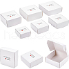 BENECREAT 24Pcs 6 Styles Paper with PVC Candy Boxes CON-BC0002-15B-1