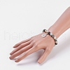 Natural Flower Amazonite Stretch Bracelets BJEW-JB03771-02-5