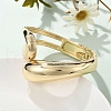 Alloy Hinged Bangles for Womrn BJEW-D312-01G-2