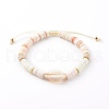 Adjustable Nylon Thread Braided Beads Bracelets BJEW-JB06133-1