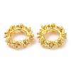 Rack Plating Brass Micro Pave Cubic Zirconia Beads KK-A186-01B-G-3