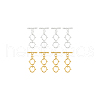 BENECREAT 2 Colors Brass Toggle Clasps KK-BC0013-94-7