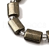 Natural Pyrite Beads Strands G-Z087-C03-4
