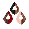 Resin & Walnut Wood Pendants RESI-T057-36M-1