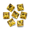 Pointed Back Glass Rhinestone Cabochons RGLA-T027-14x14mm-22-1