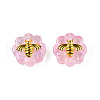 Transparent Spray Painted Glass Beads LAMP-N032-03-A05-3