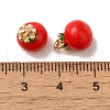 Brass Enamel Charms KK-S368-02G-02-3