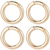 SUNNYCLUE 6Pcs Brass Spring Gate Rings KK-SC0004-72-1