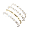 4Pcs 4 Styles Shell Pearl & Synthetic Moonstone & Electroplate Non-magnetic Synthetic Hematite Beads Stretch Bracelet Set BJEW-JB11820-5