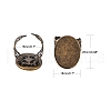 Cuff Brass Filigree Ring Components KK-A009-AB-2