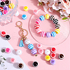 SUNNYCLUE 45Pcs 9 Colors Stripe Resin Beads RESI-SC0003-52-4