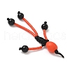 Halloween Theme Glass Seed & Natural Black Onyx & Synthetic Turquoise Beaded Pendants PALLOY-MZ00777-5