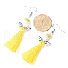 Angel 304 Stainless Steel Dangle Earrings EJEW-MZ00410-02-4