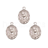 304 Stainless Steel Pendants STAS-CJ0003-02-3