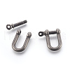 304 Stainless Steel Screw D-Ring Anchor Shackle Clasps STAS-E446-30A-AS-2