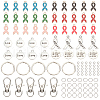   DIY Awareness Ribbon Theme Keychin Making Kit DIY-PH0020-71-1