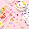 129Pcs Transparent Acrylic Beads MACR-YW0003-11-5
