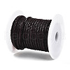 Braided Cowhide Leather Cord NWIR-N005-01B-4mm-2