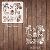 Large Plastic Reusable Drawing Painting Stencils Templates DIY-WH0172-685-2