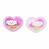 Transparent Printed Acrylic Cabochons TACR-N016-05-2