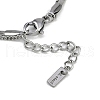 304 Stainless Steel 2-strand Chain Bracelets BJEW-Z077-06P-3