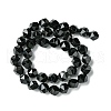 Natural Black Onyx Beads Strands G-K066-13-10mm-3
