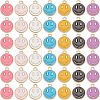 SUPERFINDINGS 98Pcs 7 Colors Light Gold Alloy Enamel Charms ENAM-FH0001-28-1