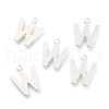 201 Stainless Steel Charms STAS-C021-06P-W-1