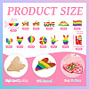  26Pcs 13 Styles Rainbow Color Pride Alloy Enamel Pendants ENAM-TA0001-88-4