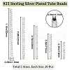 Beebeecraft 100Pcs 5 Style Corrugated Brass Tube Beads KK-BBC0010-76-2