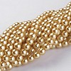 Glass Pearl Beads Strands X-HY-6D-B28-3