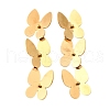 Butterfly 304 Stainless Steel Dangle Stud Earrings for Women EJEW-M102-01G-4