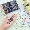 ARRICRAFT 2165Pcs 24 Style Glass Bugle Beads SEED-AR0001-09-3