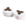Christmas Theme Printed Opauqe Acrylic Beads OACR-R004-01E-3