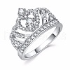 Fashionable Alloy Rhinestone Finger Rings FS-WG5016E-01-5