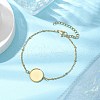 304 Stainless Steel Round Cabochon Setting Bracelets BJEW-JB11090-01-2