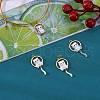 4Pcs 2 Colors Rack Plating Brass Enamel Pendants FIND-SZ0002-61-2