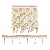 Curtain Acrylic Beaded Fringe Trim OCOR-WH0070-137B-7