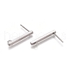 304 Stainless Steel Stud Earring Findings STAS-E482-03A-P-1
