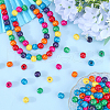 Gorgecraft 200Pcs Dyed Natural Wood Beads WOOD-GF0002-13B-4