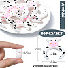Cow Silicone Focal Beads SIL-CJC0001-13-8