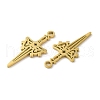 Ion Plating(IP) 304 Stainless Steel Pendants STAS-J042-31G-2