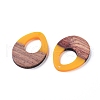 Resin & Walnut Wood Pendants RESI-X0001-21-2