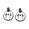 Spray Painted Alloy Enamel Pendants ENAM-T020-30-RS-1
