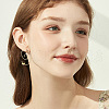 Beebeecraft 4 Pairs Brass Ear Studs EJEW-BBC0001-48-6