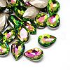 Glass Pointed Back Rhinestone Cabochons RGLA-A008-10x14mm-M-2