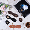 Gorgecraft 4 Sets 2 Colors PU Imitation Leather Sew on Bag Snap Buckle FIND-GF0005-45-4