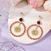 201 Stainless Steel Studs Earrings EJEW-MZ00211-2